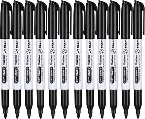 Amazon.com : Scribbledo 36 Pack Dry Erase Markers Black Fine Tip ...