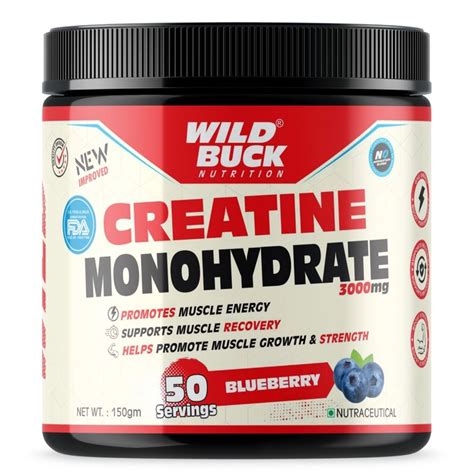 WILD BUCK Pure Creatine for High Intensity Workouts