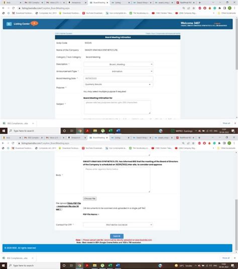 BSE Compliances Guide: XBRL Filing, Board Meetings & Regulatory ...