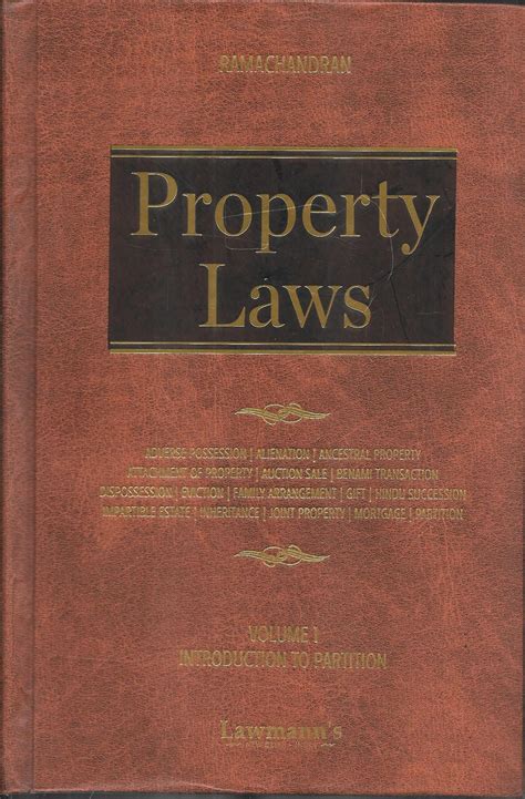 Property Laws Ramachandran 2 Volumes – M&J Services - The Eclectic Law ...