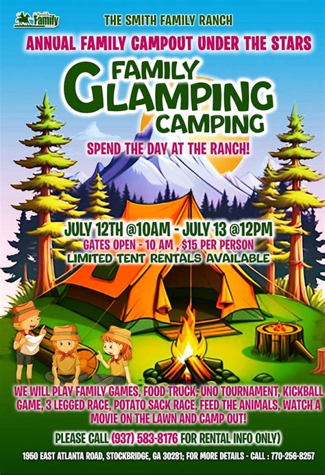 Family Glamping Camping at The Smith Family Ranch, The Smith Family ...