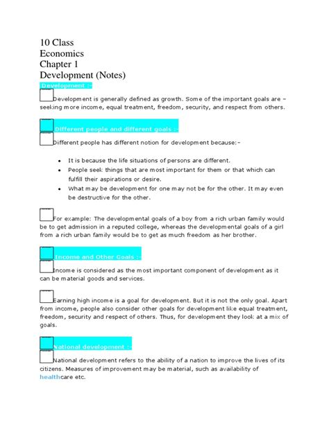 Class 10 Eco Ch 1 Notes 的图像结果