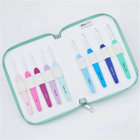 Waves Single Ended Crochet Hook Sets | Ergonomic Aluminium Hooks – Taj ...