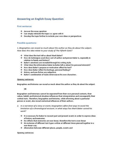 Image result for Answer Question Prompt Essay