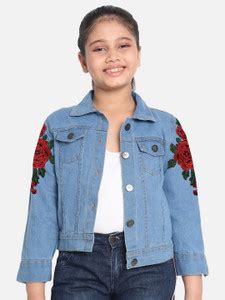 LEETOS Full Sleeve Solid Girls Denim Jacket - Buy LEETOS Full Sleeve ...