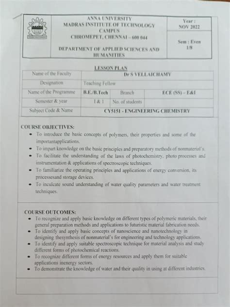 Chemistry Lesson Plan 的图像结果