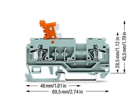 2-conductor disconnect/test terminal block (280-870) | WAGO India