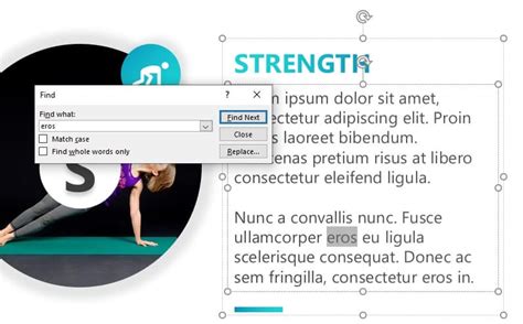 PowerPoint Search for Text in a Slide 的图像结果
