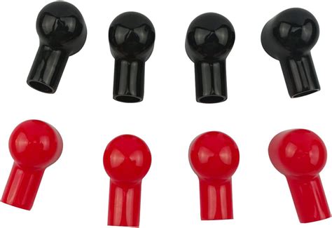 Buy 8 Pcs Red and Black Battery Terminal Boots Insulating Covers, PVC ...