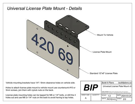 Universal License Plate Bracket DXF– CNC Cut Files for Custom Plate Mounts - Etsy