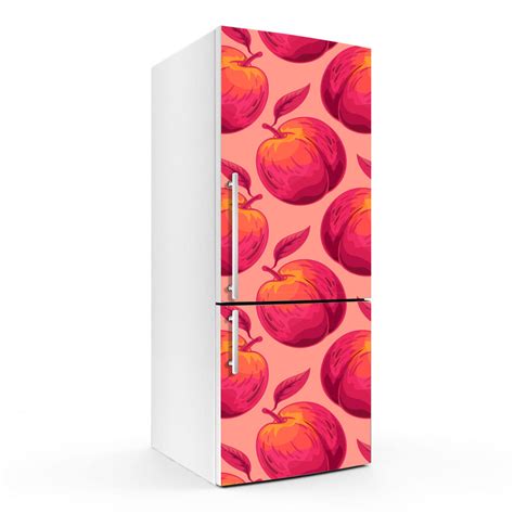 Red Apple Art Self Adhesive Sticker For Refrigerator – Myindianthings