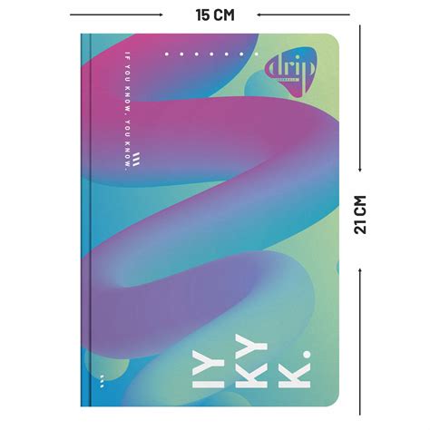 Anupam Drip Journal 160 Pages, 80 GSM Ruled Paper | Vibrant Colour Des