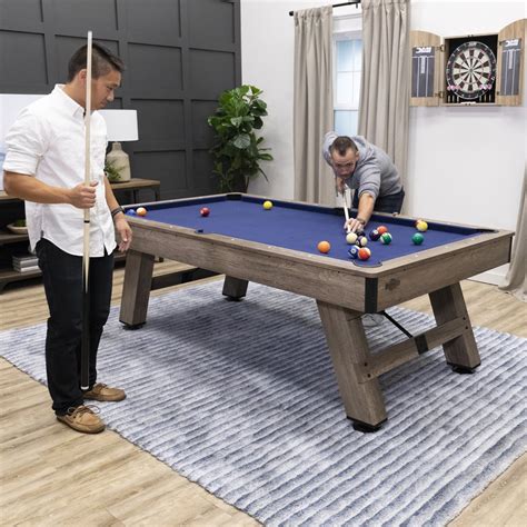 AMERICAN LEGEND 90" Brookdale Pool Rustic Finish Modern Billiard Table