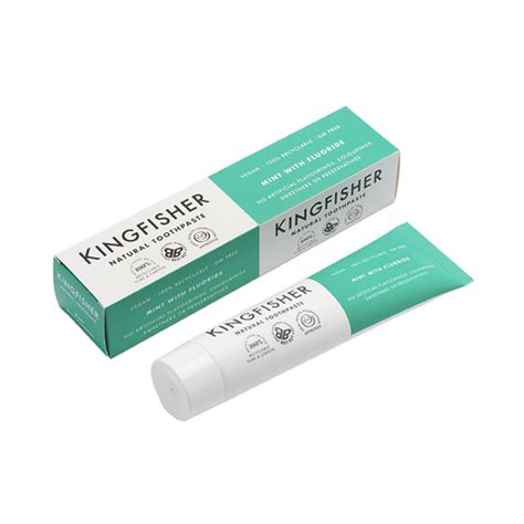 Kingfisher Toothpaste | Mint & Charcoal | Holland & Barrett