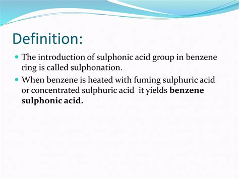 Mechanism of sulphonation 1 | PPTX