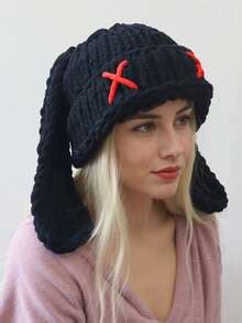 1 Piece Women's Cartoon Hat[Super Cozy Ear-Flap Beanie]Thick Knitted ...