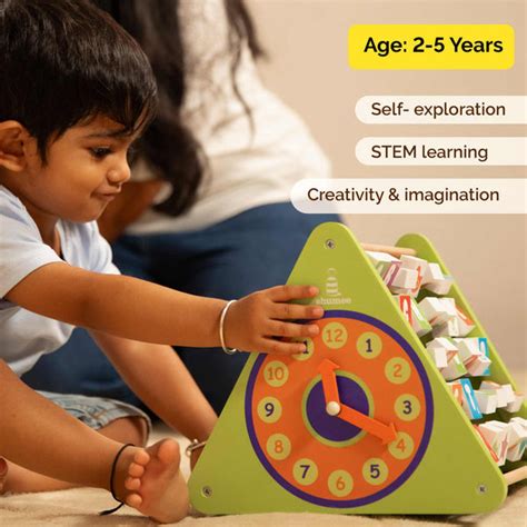 Activity Triangle Toy - 5-In-1 Wooden Triangle Activity Toy – Shumee