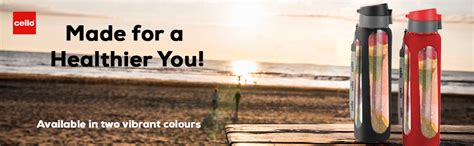 Cello Go Sports Borosilicate Glass Water Bottle, 550 ml, Assorted, Set ...