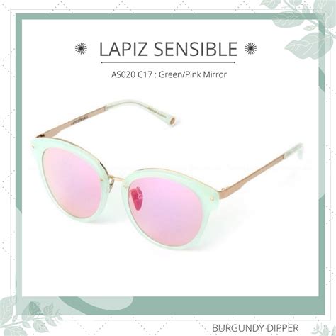 แว่นกันแดด LAPIZ SENSIBLE รุ่น AS020 C17 : Green/Pink Mirror | Shopee Thailand