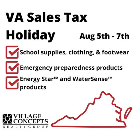 🌟Virginia Sales Tax Holiday is here! This event has already begun and ...