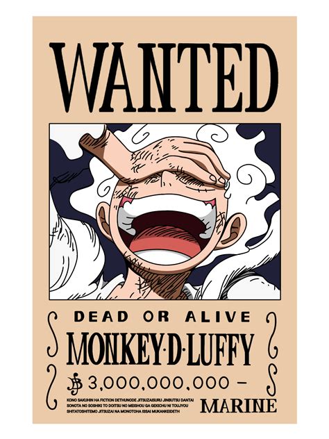 One Piece Luffy Wanted Posters