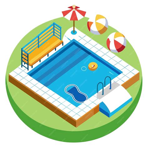 Swimming pool clipart vector art and illustration | Premium AI ...