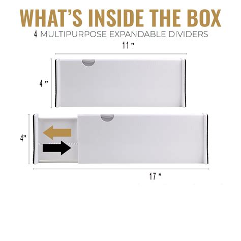 Buy Lollanda 4 Piece Chest Freezer Dividers High Expandable Dresser ...