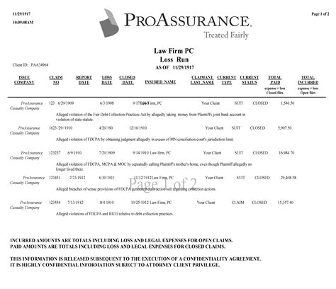 Attorney Malpractice Insurance Carrier Loss Runs - L Squared Insurance ...