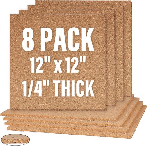 Amazon.com: Corksidol Cork Board Tiles, 12" X 12" X 1/4",Corkboard ...