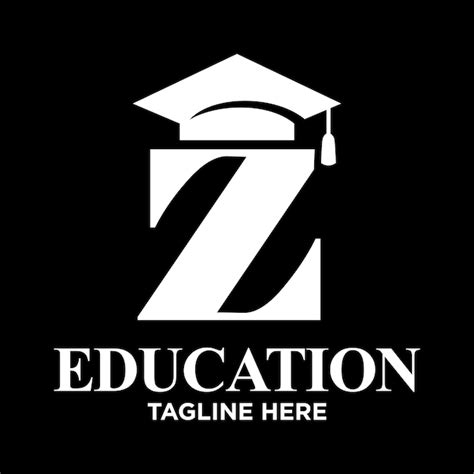 Letter z graduation hat logo design template inspiration vector ...