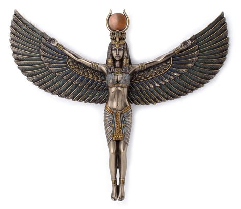 Buy Veronese Design Egyptian Goddess Isis Spreading Wings Wall Plaque ...