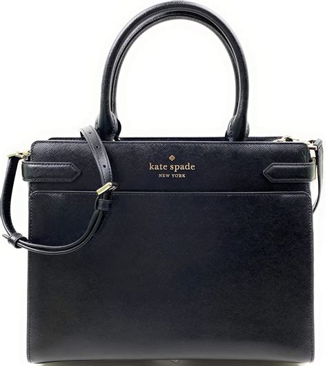 Kate Spade New York Staci Large Satchel Purse (Black): Amazon.co.uk ...