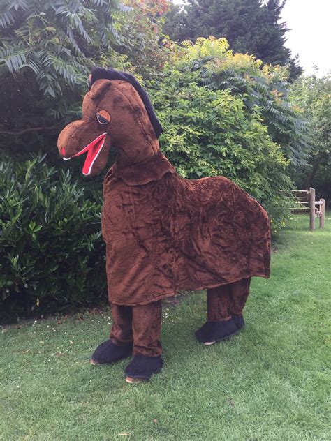 Brown 2 man Horse Costume For Hire.. Pantomime Horse Costumes