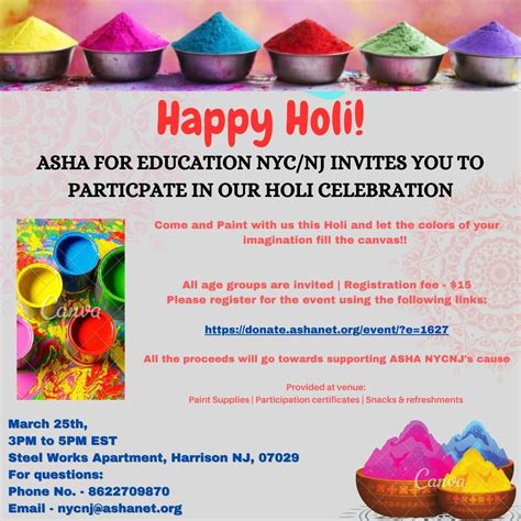 Asha Holi Celebration 2023 | Asha | NY/NJ