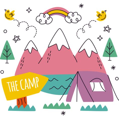 Camping Stickers - Free travel Stickers