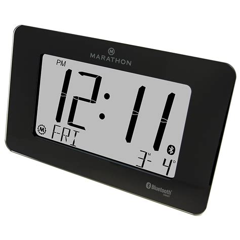 Buy MARATHON CL800003 Jumbo Atomic Bluetooth Clock System - Silver ...