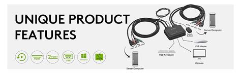 CADYCE 2 Port HDMI USB KVM Switch (CA-HDK200) : Amazon.in: Computers ...