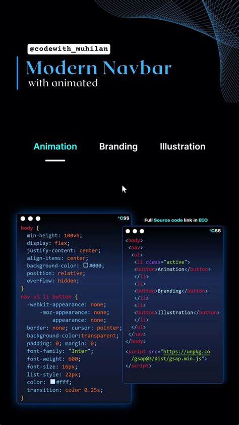 CSS Navigation Bar Design 的图像结果