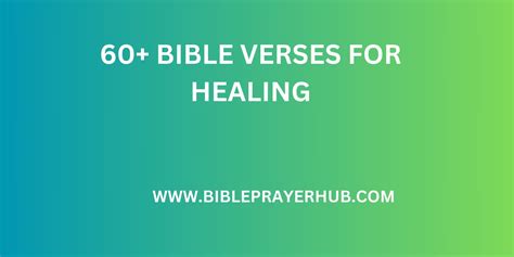 60+ Bible Verses For Healing