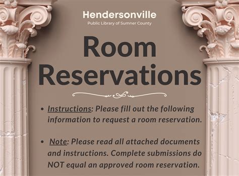 Hendersonville Public Library: Room Reservation