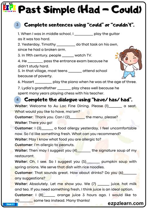 Simple Past - Ezpzlearn.com