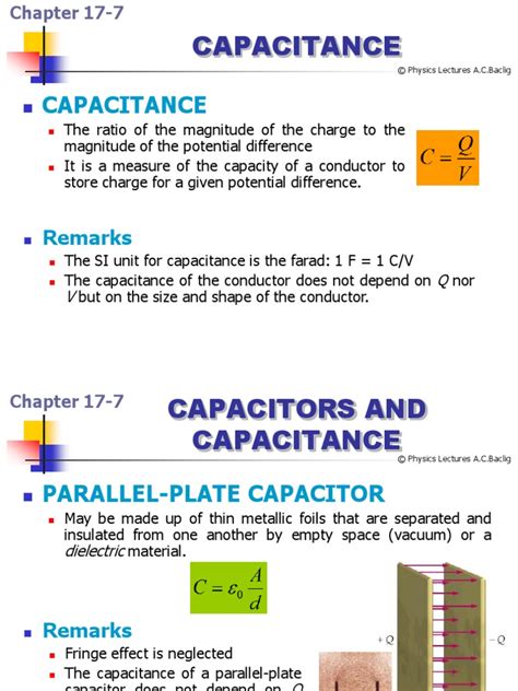 Image result for Capacitance Physics Lecture