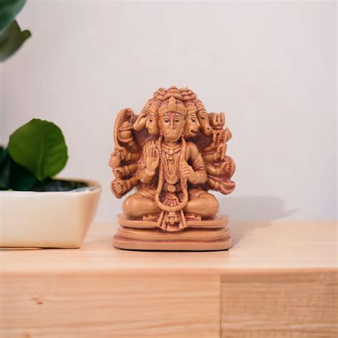 Buy KariGhar® Panchmukhi Hanuman Idol Murti Perfect for Car Dashboard ...