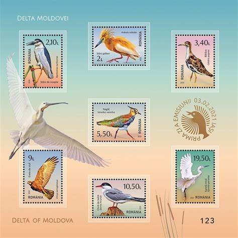 World Wetlands Day 2021 – Birds from Delta of Moldova- Stamps of ...