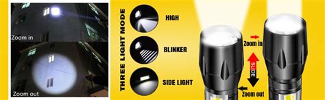 Pick Ur Needs Mini Search Rechargeable LED Long Range Flashlight ...