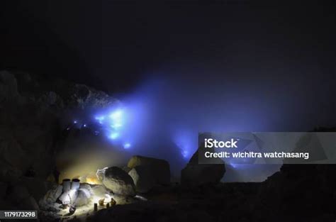 Image result for Kawah Ijen Volcano Exploding Blue Flames