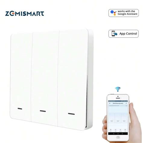 Zemismart WiFi Wall Push Switch Alexa Google Home Tuya Light Switches ...