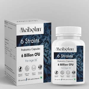 MEIBOTAN Probiotics Supplement 6 Strains with 6 Billion CFU - Digestion ...