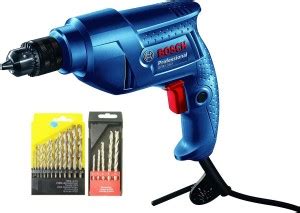 BOSCH 350W GBM 350 drill machine with 13pc hss 5pc masonry bit set ...