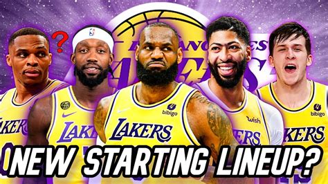 Los Angeles Lakers Starting Lineup Update with Patrick Beverley ...